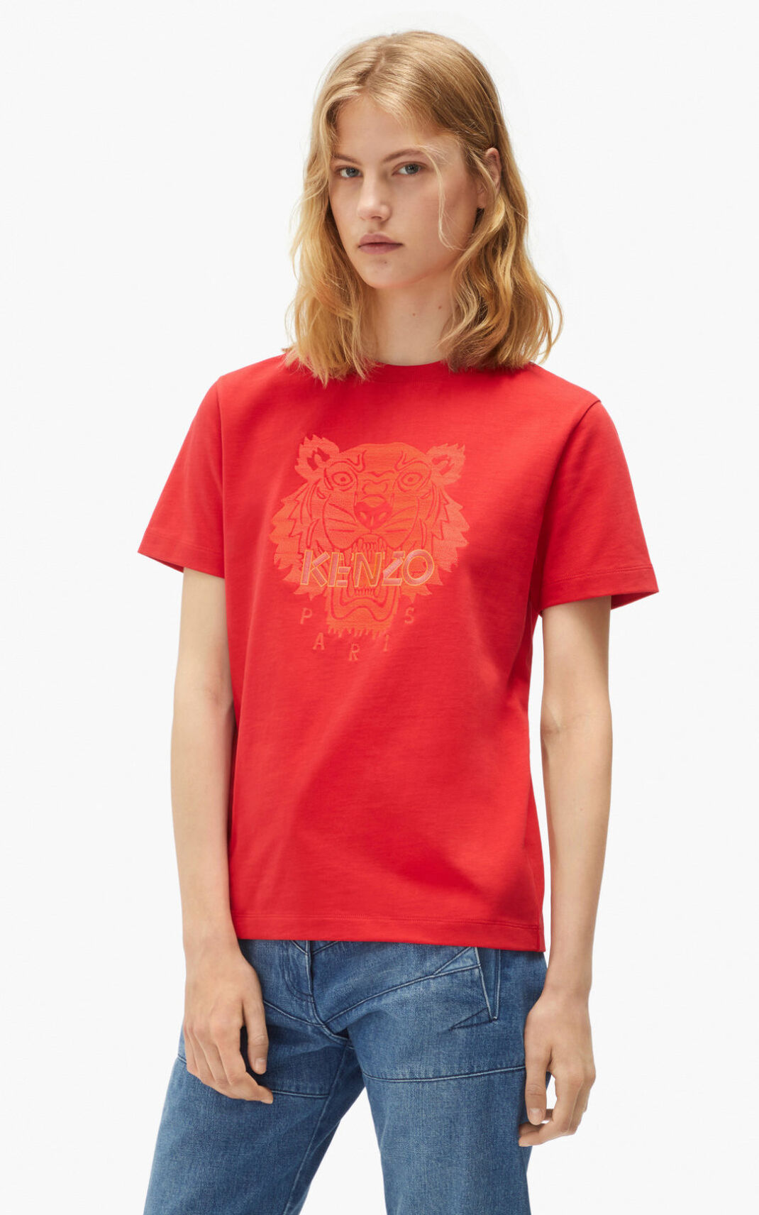 Camisetas Kenzo Loose Tiger Mujer Rojas - SKU.4578104